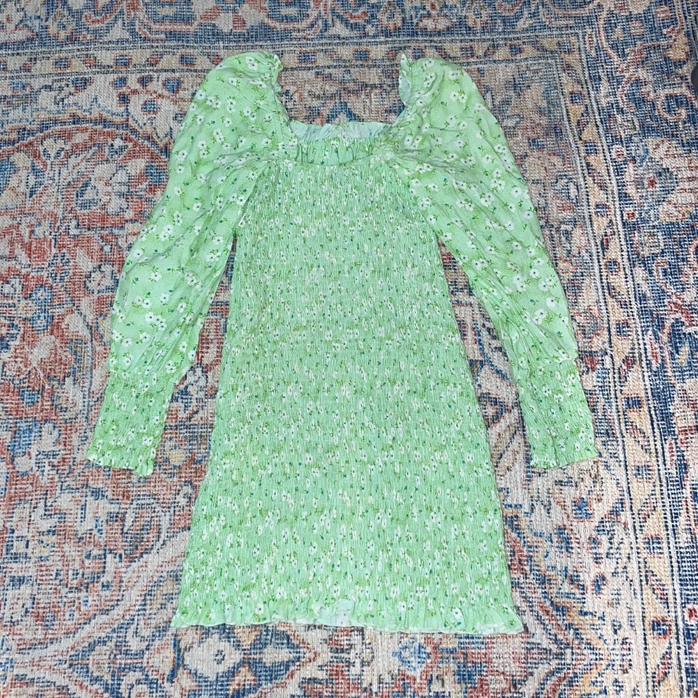 Faithfull the Brand Cosima Mini Dress in Merci Floral Print SZ US 2 EUC - Picture 5 of 6